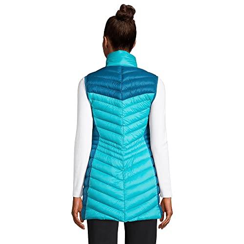 Lands' End Womens UL Packable Down Jacket Aqua Mint Lands' End Womens UL Packable Down Vest Baltic Teal Regular Medi 並行輸入品