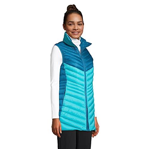 Lands' End Womens UL Packable Down Jacket Aqua Mint Lands' End Womens UL Packable Down Vest Baltic Teal Regular Medi 並行輸入品