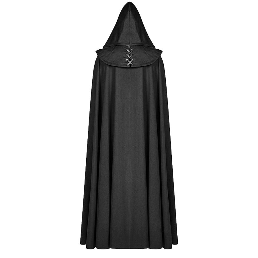 baskuwish Men's Hooded Cloak Halloween Casual Retro Gothic Solid 並行輸入品｜fusion-f｜10