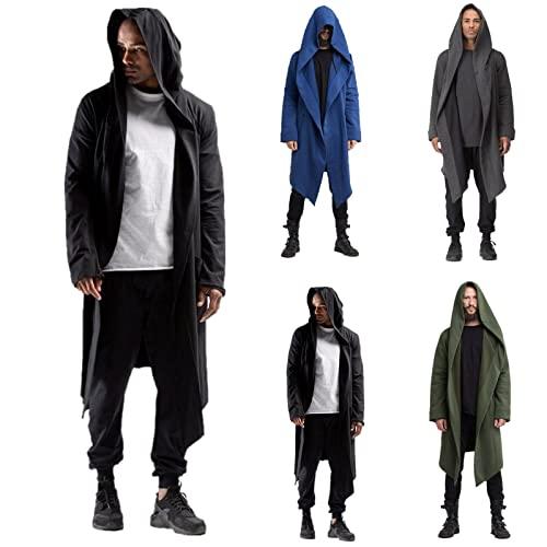 CHSWVUKQ Mens Cloak Trench Coat with Hood Steampunk Hooded Jacke 並行輸入品｜fusion-f｜02