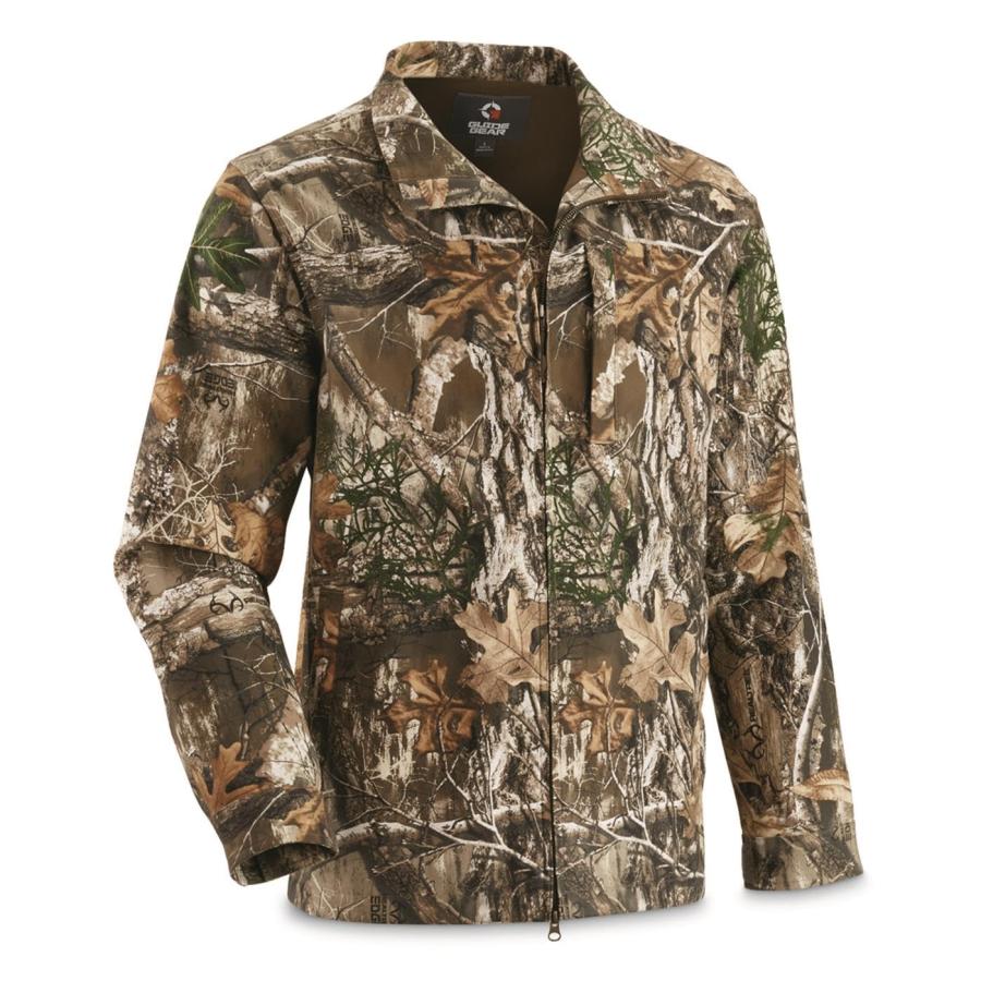 Guide Gear Men's Stretch Canvas Camo Hunting Jacket Hunt Outerwe 並行輸入品
