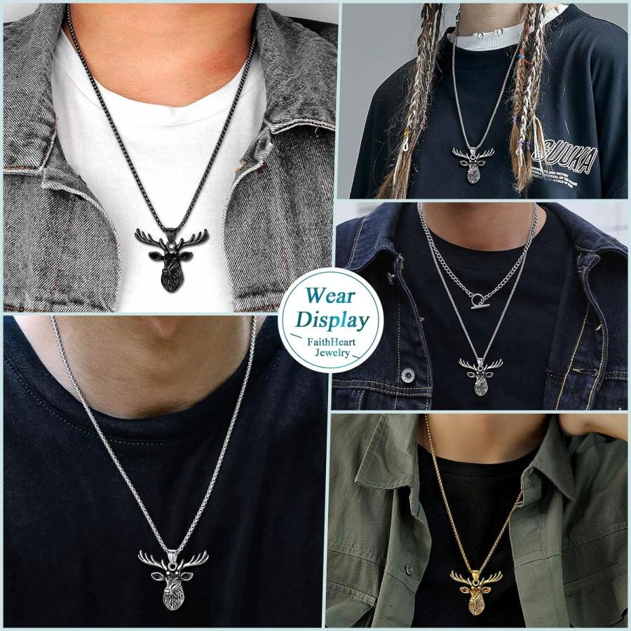 並行輸入品】FaithHeart ケルト神話 バイキング 鹿の角 ペンダント