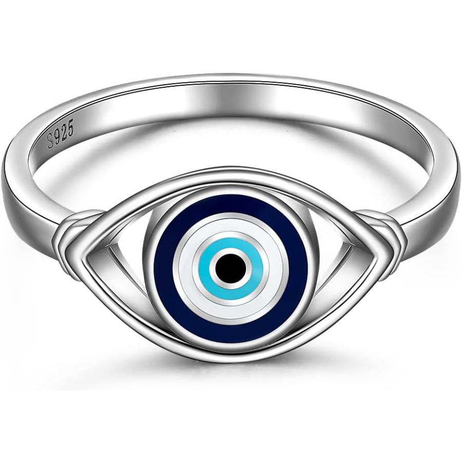 並行輸入品】イービルアイリング スターリングシルバー ブルー