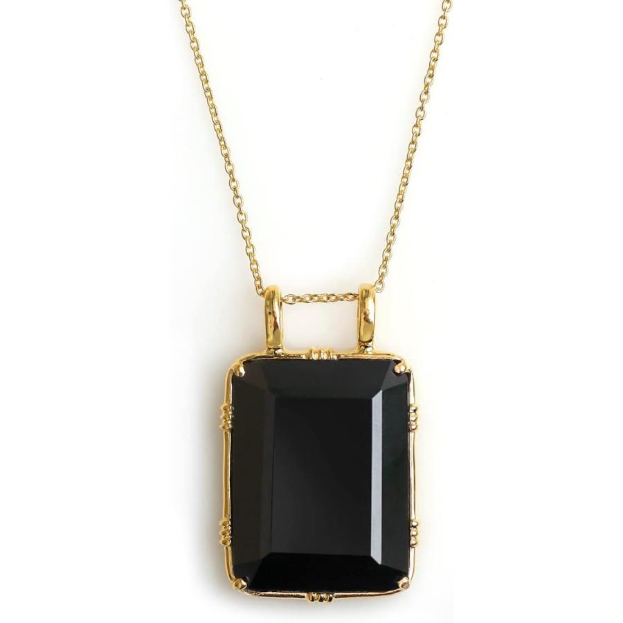 YoTreasure ブラックオニキスネックレス 14Kゴールドオーバー YoTreasure ブラックオニキスネックレス 14Kゴールドオーバー