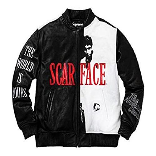 Unique Al Pacino Scarface Movie Black Real Leather Jacket Men |  並行輸入品｜fusion-f｜02