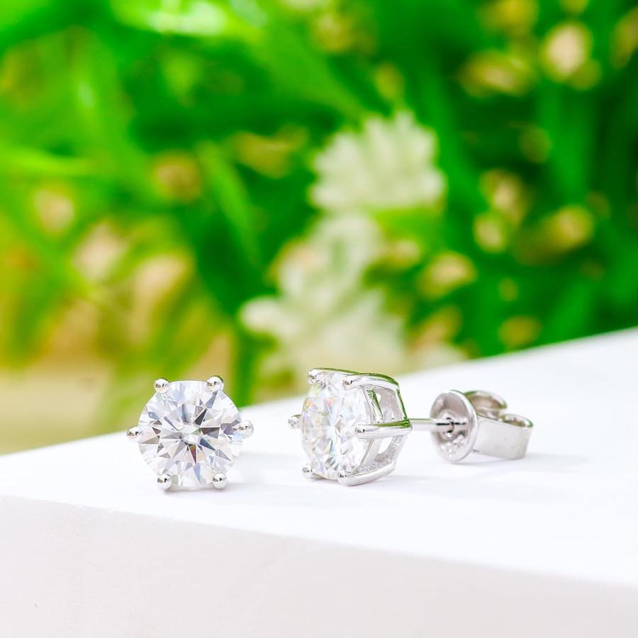 並行輸入品】チャームモアッサナイトイヤリング、ZYI モアッサ