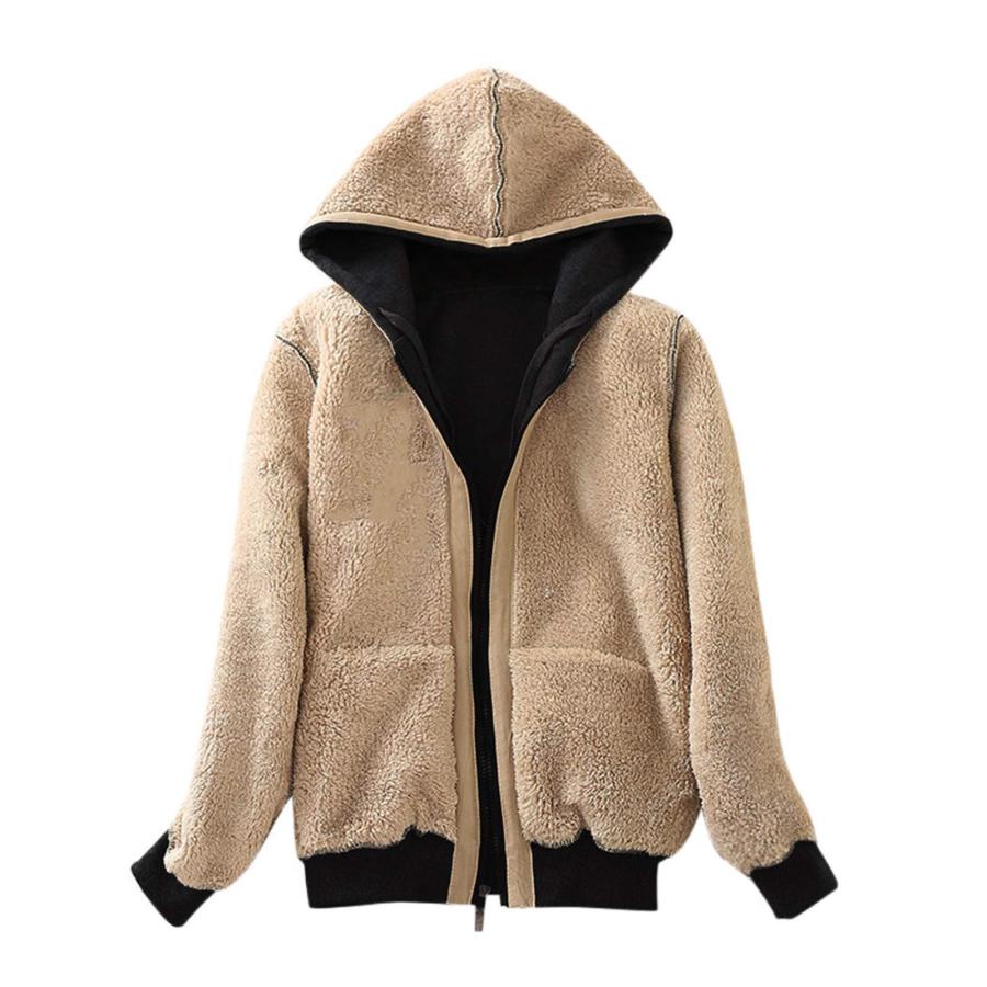 BilyBY Coat Casual Up Warm Lined Women's Hooded Sweatshirt Zip W 並行輸入品｜fusion-f｜07