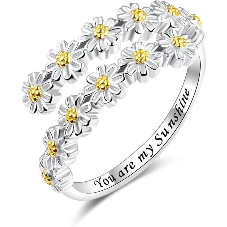 並行輸入品】S925 スターリングシルバー 調節可能 You Are My Sunshine