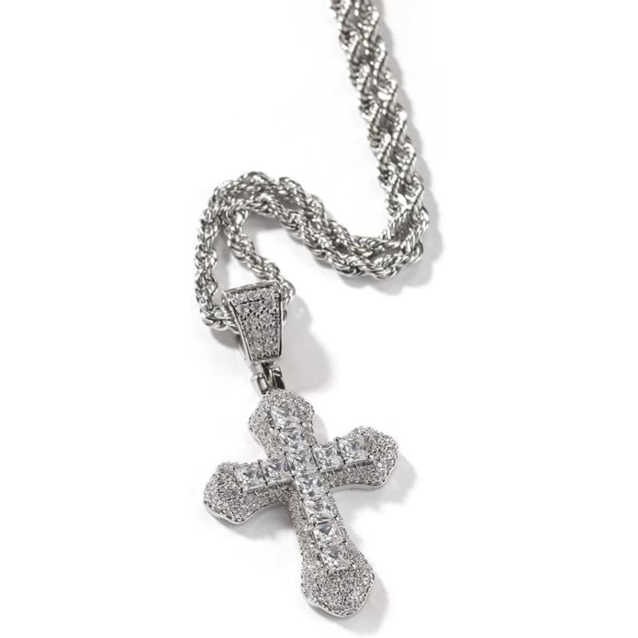 [.iced-out.] 925 スターリング シルバー ペンダント - 925スターリングシルバーアイスアウトネックレス メンズ ロバフラワーペンダント、カラフルなジルコンヒップホップファッションペンダント 、レインボードールヒップホップペンダント - Etsy 日本