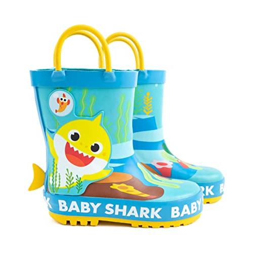 Baby Shark Kids Wellies | Girls & Boys Rain Wellington Boots Wit 並行輸入品｜fusion-f｜08