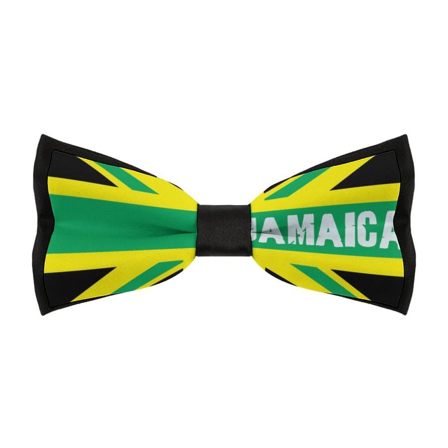 Jamaica Jamaican Kingdom Flag Men's Pre Tied Bow Ties Classic Bo 並行輸入品