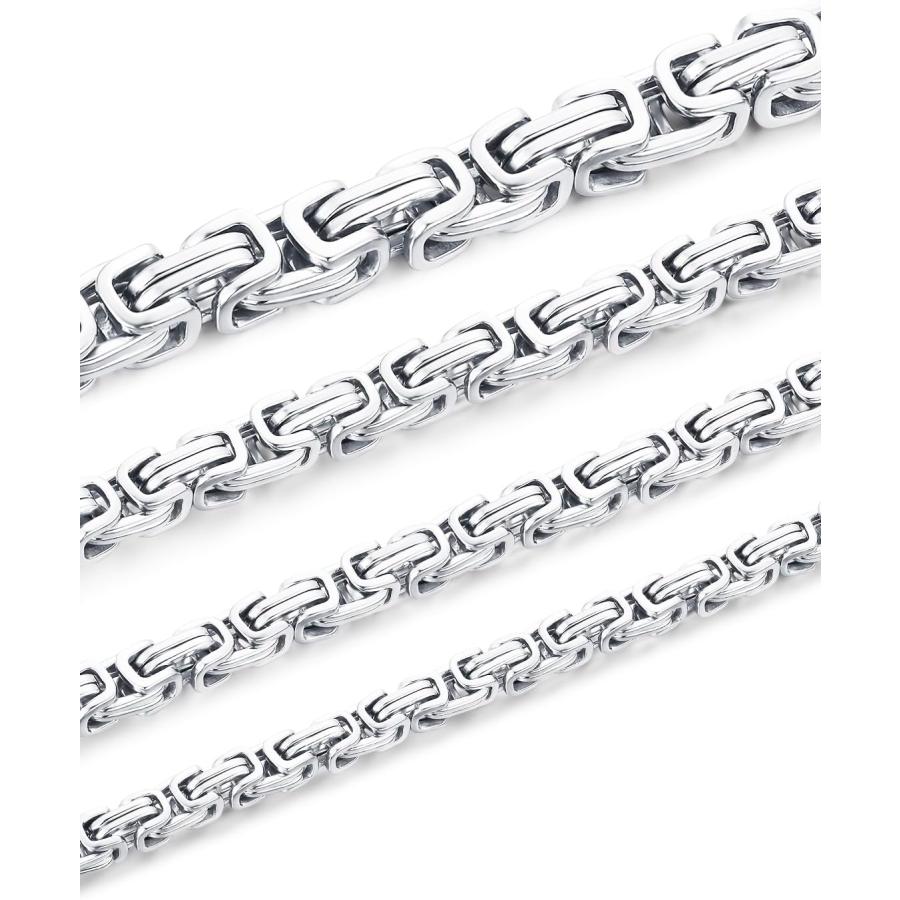 KDFISTEEL 幅4mm/5mm/6mm/8mm 長さ18~30インチ メンズ KDFISTEEL 幅4mm/5mm/6mm/8mm 長さ18~30インチ メンズ