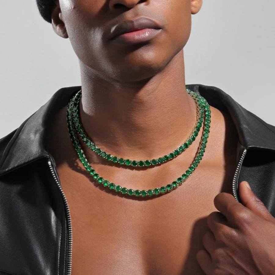 ジルコニア　テニスチェーン　アイスドアウトチェーン Amazon | 4mm テニスチェーン メンズ テニスネックレス