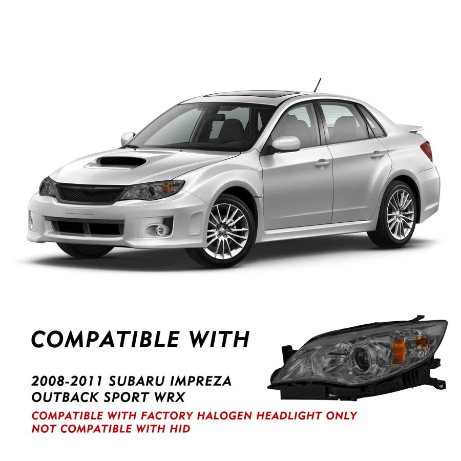【新品未使用】スバル丸目インプレッサ ２灯式ハロゲンヘッドランプアセンブリ Amazon | SOCKIR ハロゲンヘッドライトアセンブリ 2008-2011