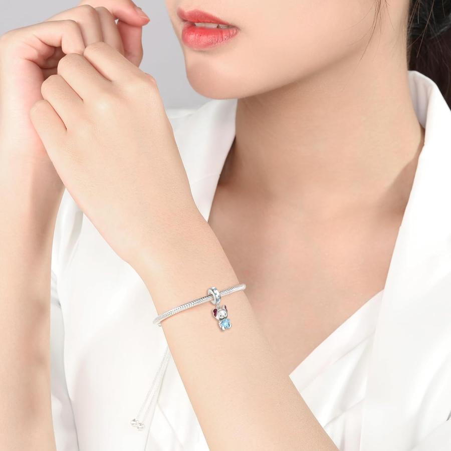 PANDORA シルバー チャームブレスレット S925 並行輸入品】JAHN S925スターリングシルバーチャーム ブレスレットと