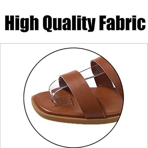 Women's Leather Cutout Open Toe Roman Sandals,Vintage Casual Gla 並行輸入品｜fusion-f｜08