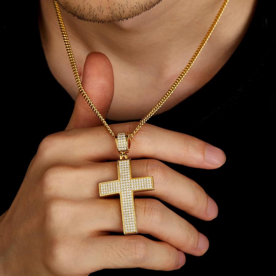 並行輸入品】CHINALUSTER モアッサナイト クロスネックレス