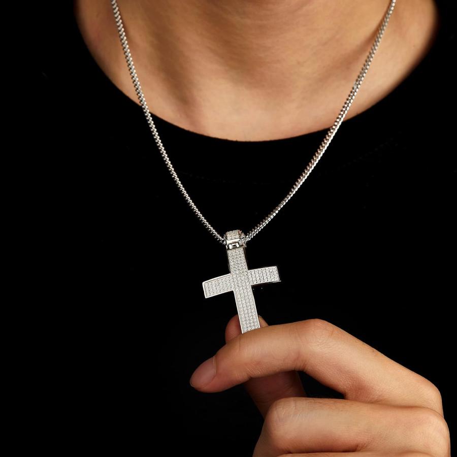 並行輸入品】CHINALUSTER モアッサナイト クロスネックレス