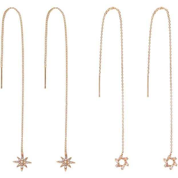 並行輸入品】ロングチェーンタッセルイヤリング レディース ティーン