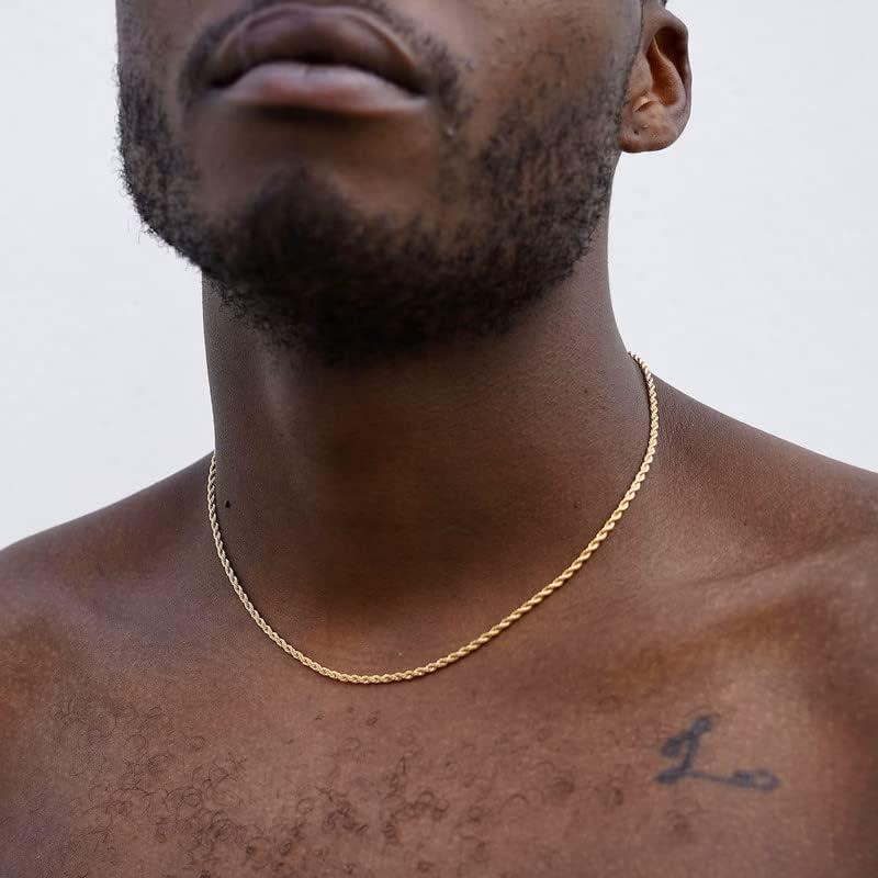 シルバー チェーンネックレス ロブスタークラスプ Waitsoul 925スターリングシルバー ロープチェーン ロブスター