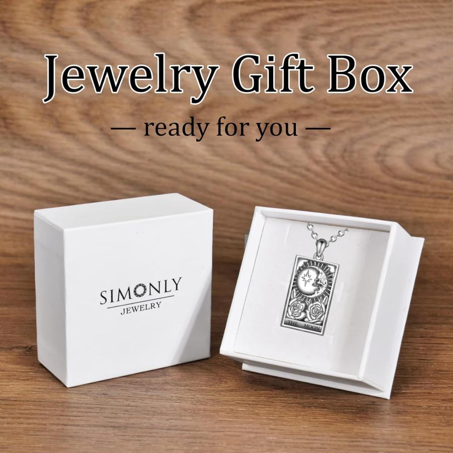 SIMONLY タロットカードネックレス 925スターリングシルバー 月 SIMONLY タロットカードネックレス 925スターリングシルバー 月