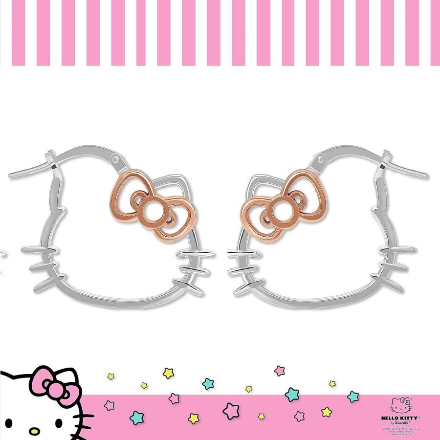 キティちゃん♡　k18ピアス　キラキラペタルチェーン　フープピアス キティちゃん♡様専用 k18ピアス キラキラペタルチェーン フープ