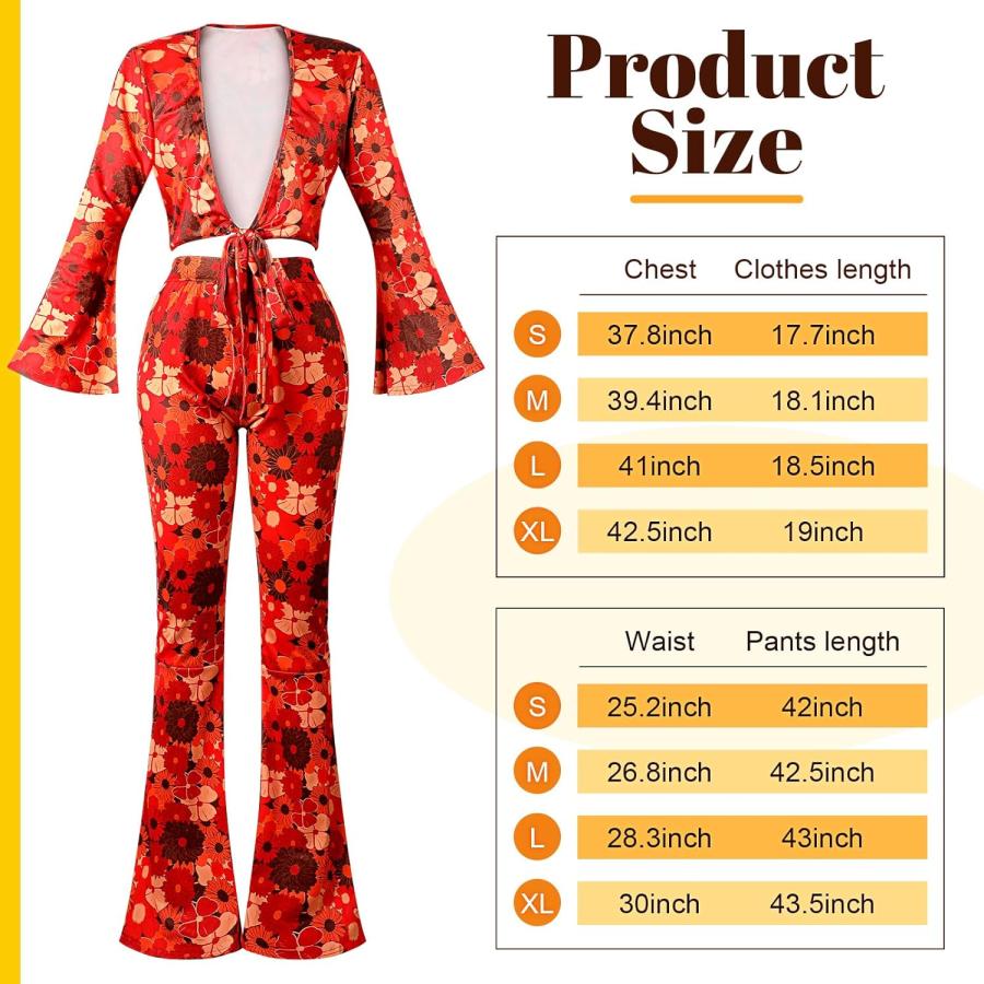 並行輸入品】Foaincore 6ピース 70年代ディスコ衣装 レディース