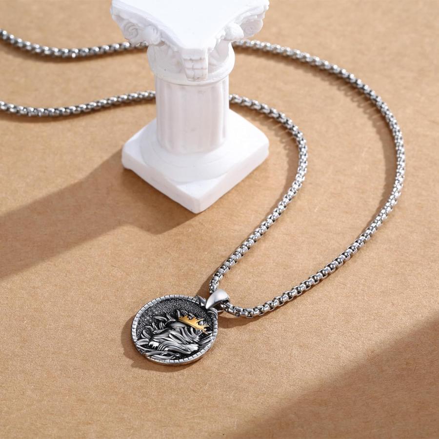 XIXLES ライオンヘッドネックレス 925スターリングシルバー XIXLES ライオンヘッドネックレス 925スターリングシルバー