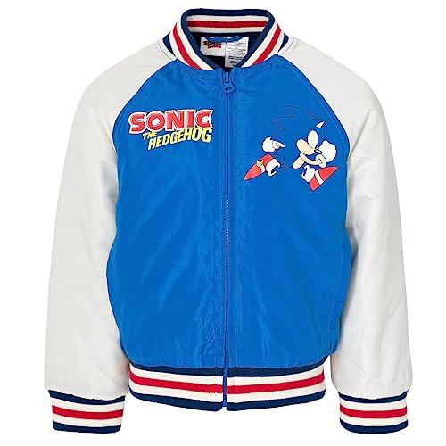 SEGA Sonic The Hedgehog Big Boys Zip Up Varsity Bomber SEGA Sonic The Hedgehog Big Boys Zip Up Varsity Bomber