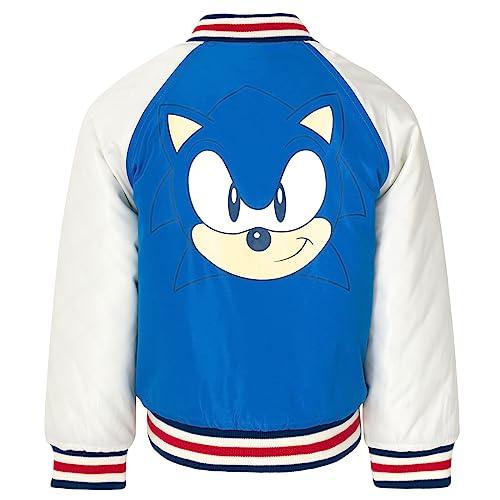 SEGA Sonic The Hedgehog Big Boys Zip Up Varsity Bomber SEGA Sonic The Hedgehog Big Boys Zip Up Varsity Bomber