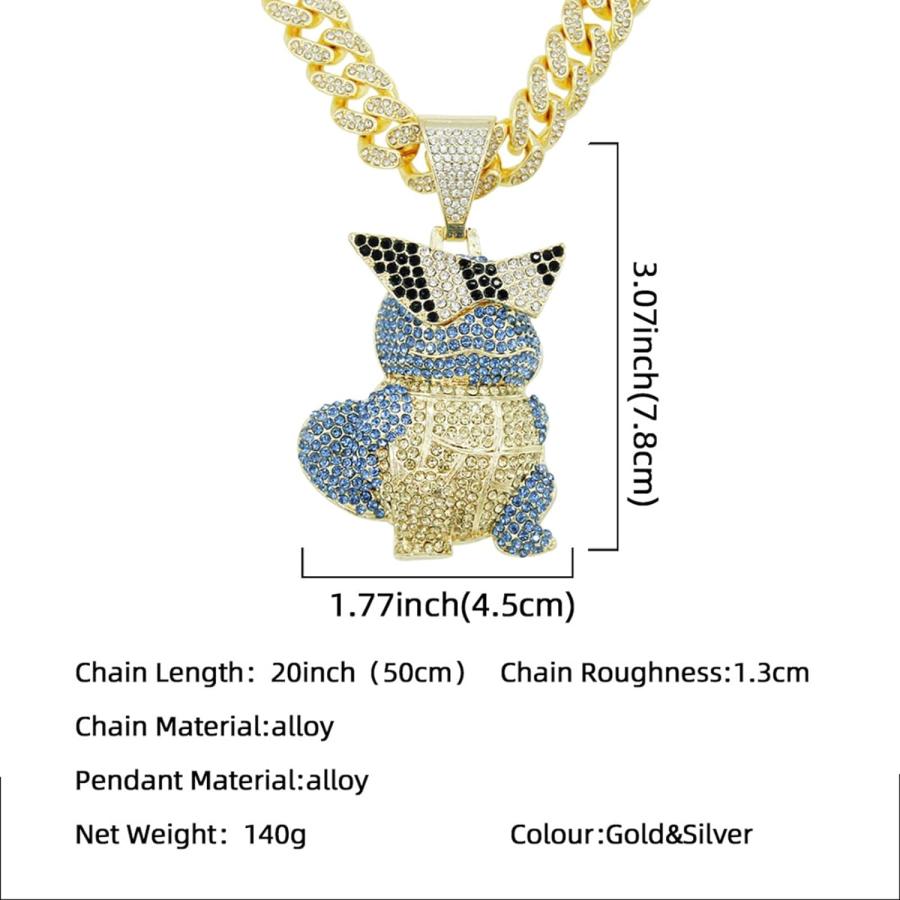 並行輸入品】Xikui アイスアウトネックレス ヒップホップタートル