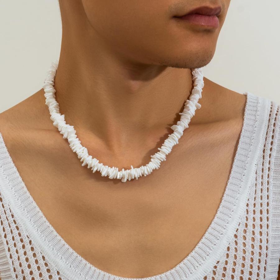 プカシェルネックレス ホワイト プカシェル ネックレス Sサイズ | AlohaOutlet