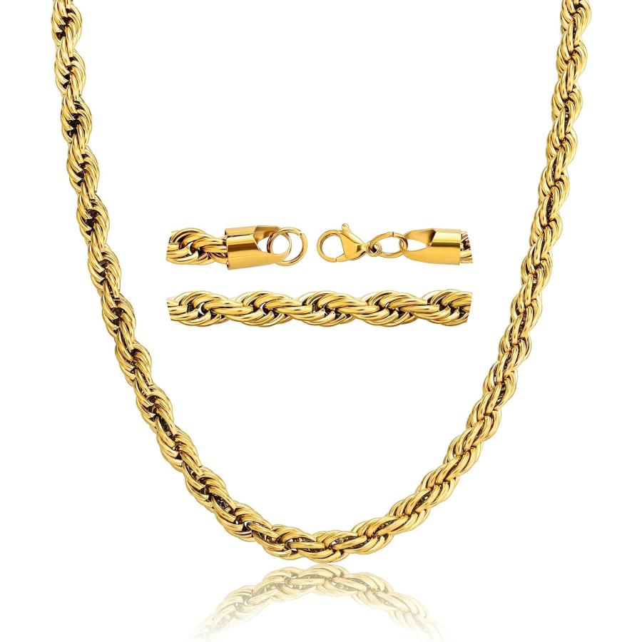 並行輸入品】TOPGRILLZ 8mm ツイストチェーンネックレス メンズ