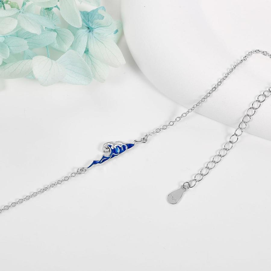 【並行輸入品】ONEFINITY Wave Bracelet 925 Sterling Silver Waterproof Ocean Beach S |  | 02