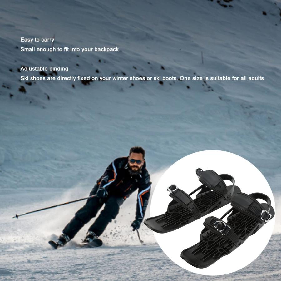 Adjustable Binding Mini Ski Shoes, Easy Control Skates for Snow, 並行輸入品｜fusion-f｜10