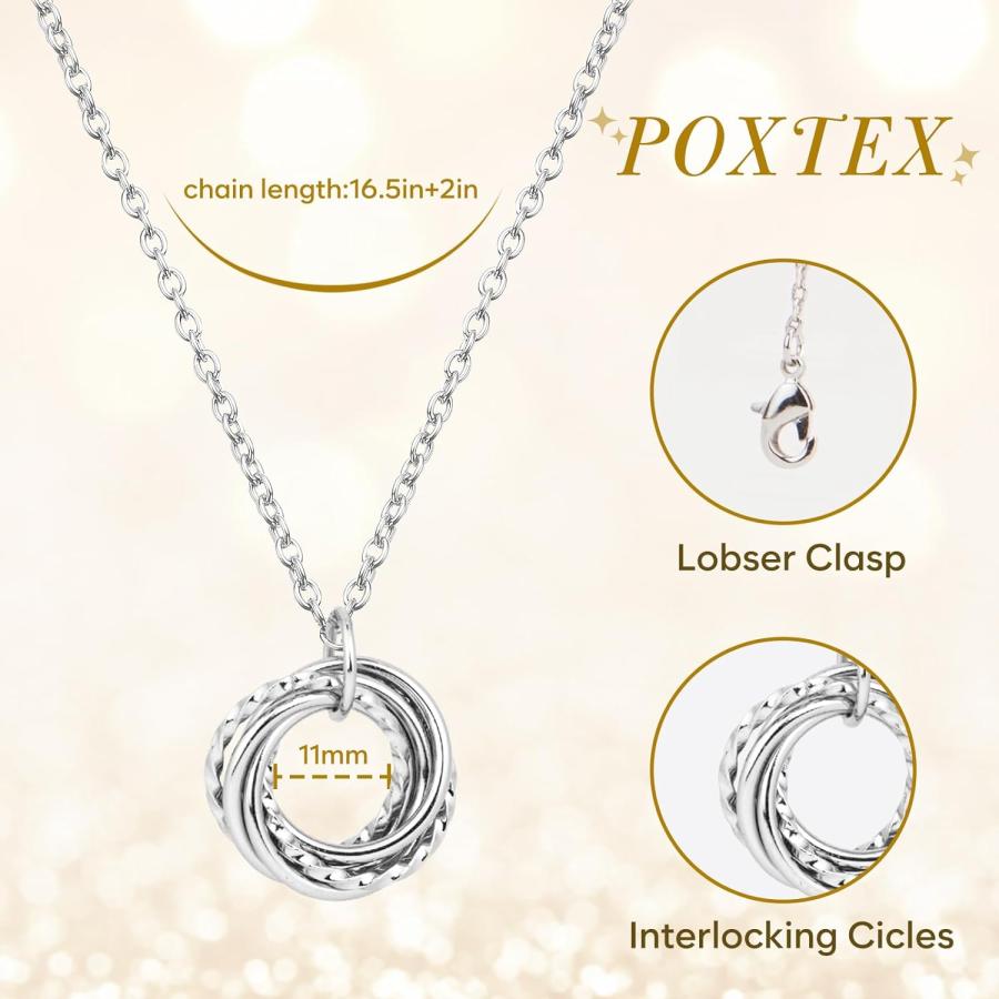 Poxtex レディース 誕生日プレゼント スターリングシルバー