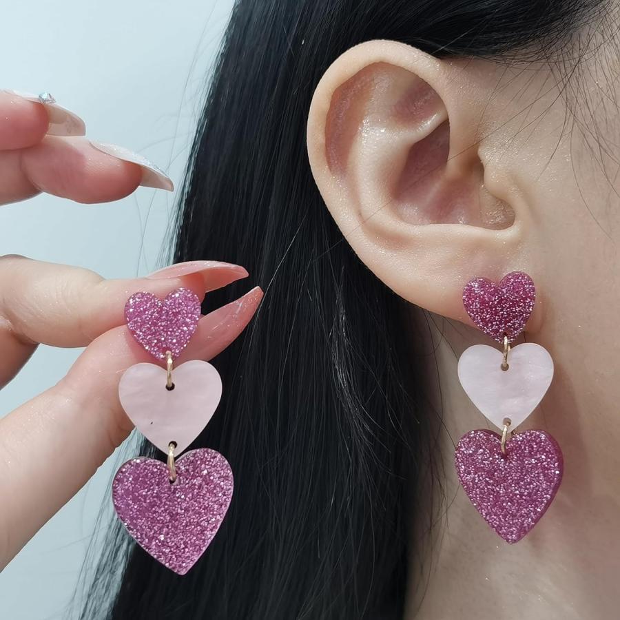 匿名配送　レディース ハート ピアス 楽天市場】ピアス ハート 18金仕上げ 18k ハートピアス ハート