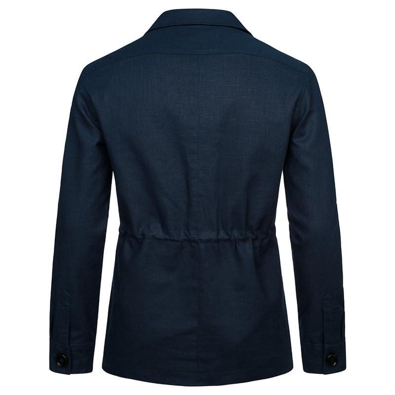 VIVICOLOR Men's Safari Jacket Casual Button up Jackets Me VIVICOLOR Men's Safari Jacket Casual Button up Jackets Me