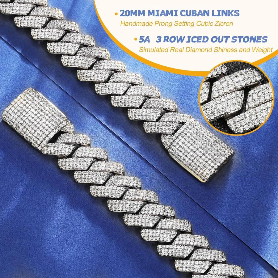 並行輸入品】Ucciyo 20mm アイスアウト キューバリンクチェーン