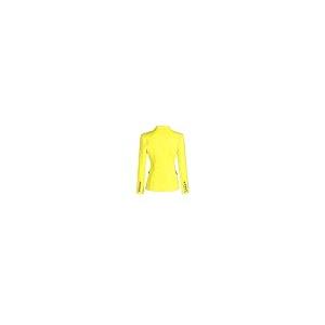 【並行輸入品】FULBHPRINT Women Street Style Candy Color Lemon Yellow Blazers S