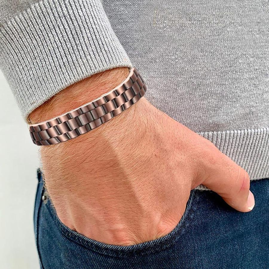 並行輸入品】Choistily メンズ銅ブレスレットリングセット カフ