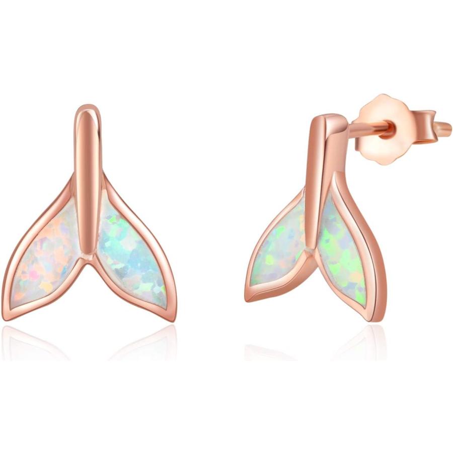 【並行輸入品】マーメイドイヤリング S925スターリングシルバー マーメイドオパール スタッドピアス マーメイド オーシャン ジュエリーギフト レディ | 