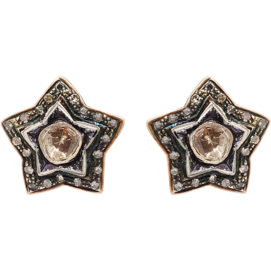 Star Polki Diamond Stud Earring For Women & Girls Minimalist Stud Jewelry Fashion Dainty Birthstone Jewelry 925 Sterling Silver Jewelry (Silver)｜fusion-f｜02