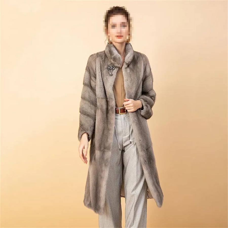 Women Winter Warm Long Fur Coat with Pockets Ladies Plus Size St 並行輸入品｜fusion-f｜04