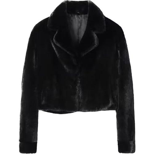 MINI MINK FUR Women's Short Cropped Jackets Real Mink Fur Luxury 並行輸入品｜fusion-f｜02