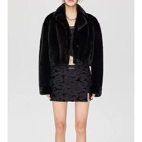 MINI MINK FUR Women's Short Cropped Jackets Real Mink Fur Luxury 並行輸入品｜fusion-f｜05