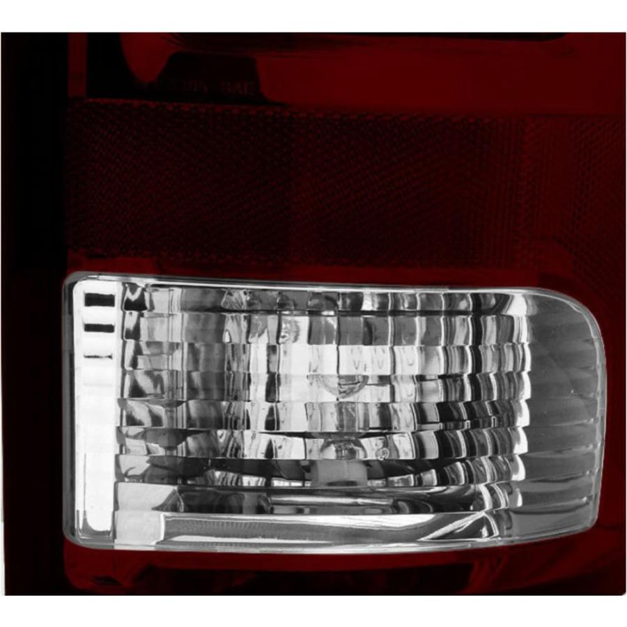 HDOZTOJI 2pcs Tail Light Rear Side Clear Lens Dark Red