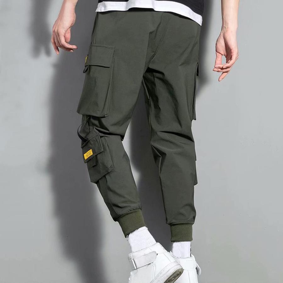 HRAPDA Men's Athletic Pants Casual Solid Drawstring Long Trouser 並行輸入品｜fusion-f｜10