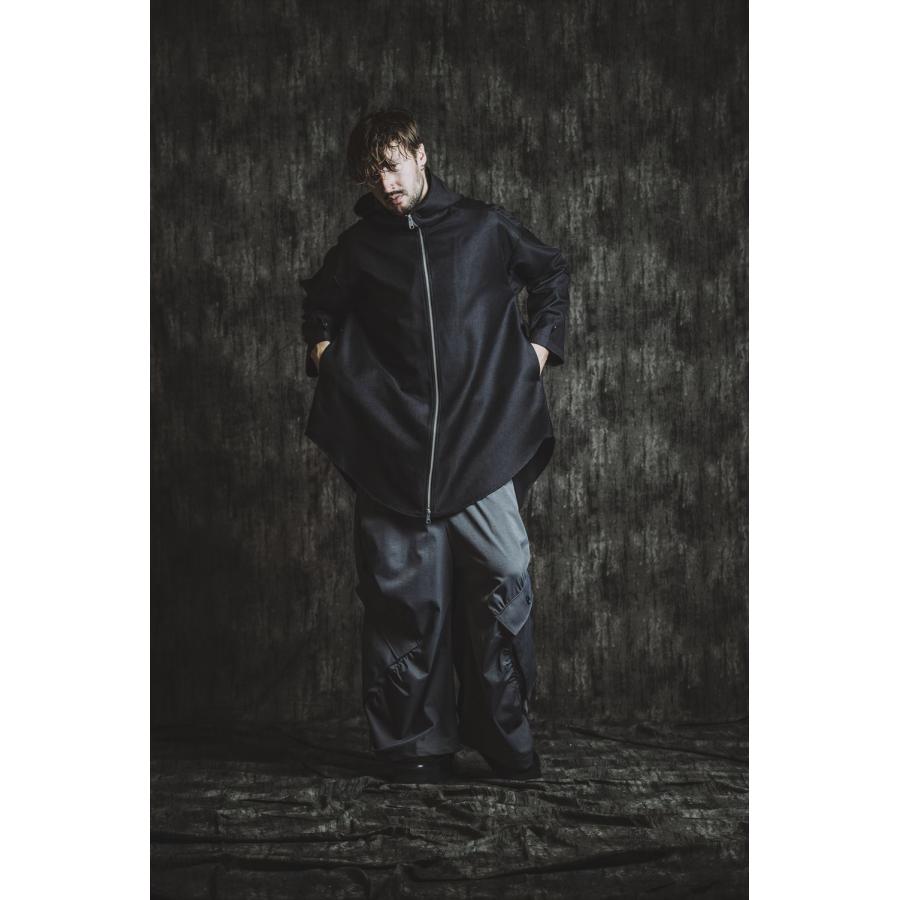 NO ID.（ノーアイディー） インバーテッドタックフーデッドコート