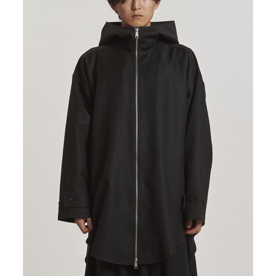 NO ID.（ノーアイディー） インバーテッドタックフーデッドコート